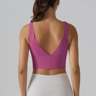 Yoga Bra Underwear Women Summer Shockproof Bra Beautiful Back Sports Running External Wear Training Fitness Yoga Tank Top Bra - Smarsty