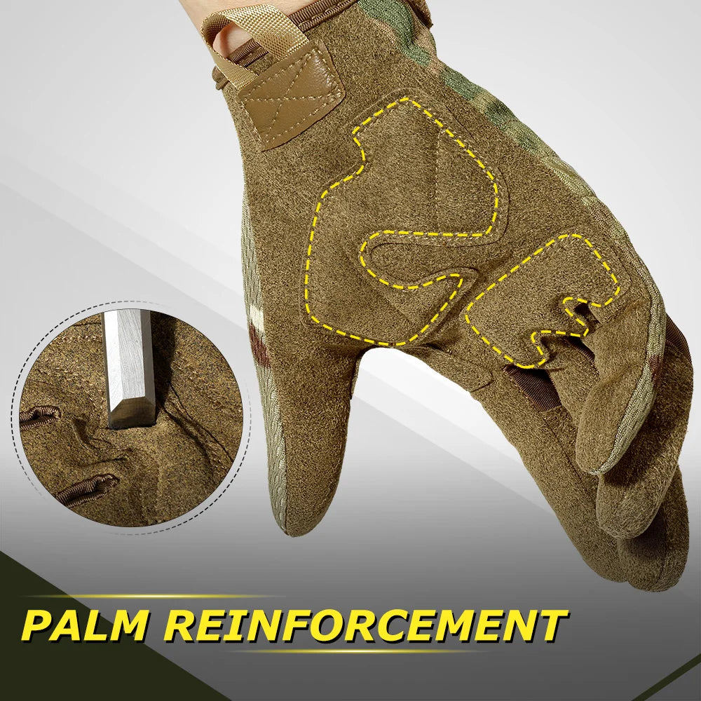 Touchscreen Tactical Gloves Shockproof Non Slip Full Finger - Smarsty