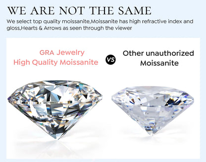 Certified D Color Moissanite Stud Earrings Gold Plated - Smarsty