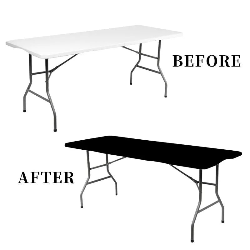 Spandex Table Cover for Rectangle Tables, Washable and Waterproof - Smarsty