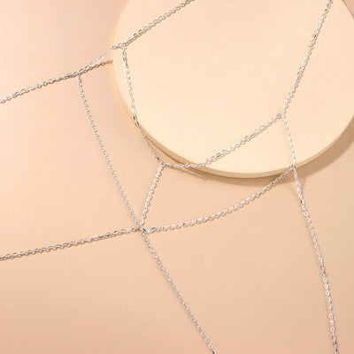 Gold Layered Body Chain Jewelry for Women - Smarsty