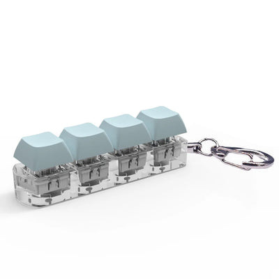 4 Keys Keyboard Keycaps Fidget Toy DIY Finger Keycaps Party Stress Relief Keyboard Caps Finger Button Fidget Decompression Toys - Smarsty