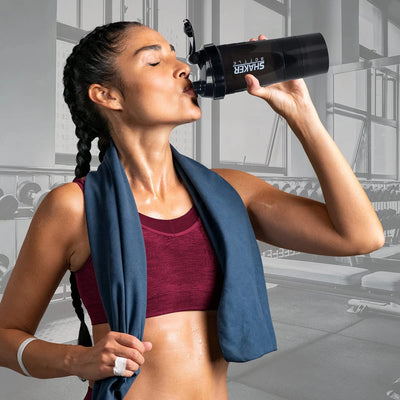 3 Layers Shaker Protein Bottle Powder Shake Cup Water Bottle Plastic Mixing Cup Body Building Exercise Bottle - Smarsty