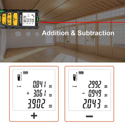 MILESEEY Laser Tape Measure with Multi Measurement Functions - Smarsty