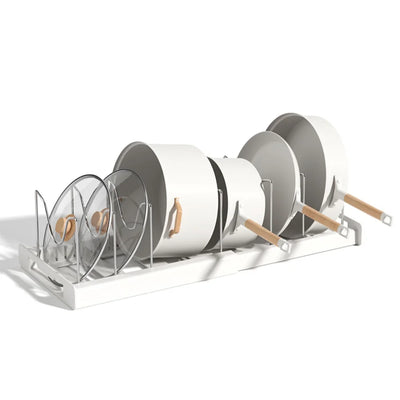 Kitchen utensil artifact pot storage rack Foldable kitchen utensil storage rack Kitchen pot lid storage rack by Smarsty