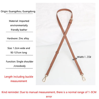 1 Set Bag Strap For Longchamp Mini Punch-free Genuine Leather Shoulder Strap Set Transformation Crossbody Strap Bag Accessories - Smarsty