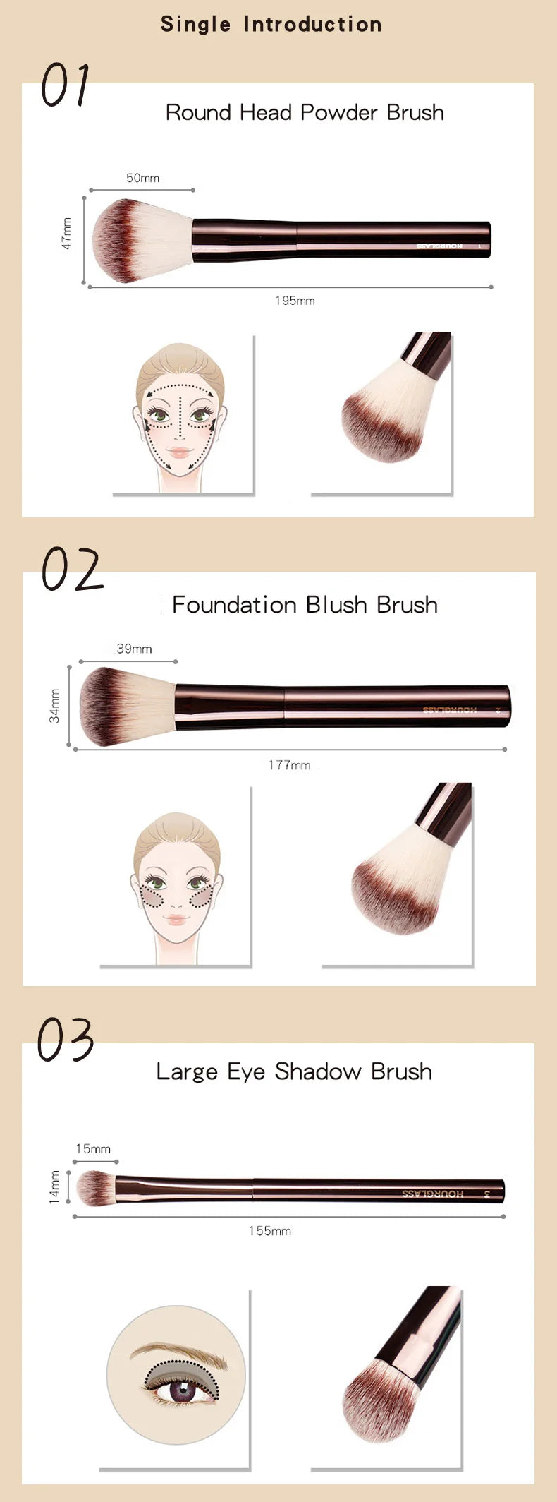 Hourglass Professional Makeup Brush for Versatile Application - Smarsty