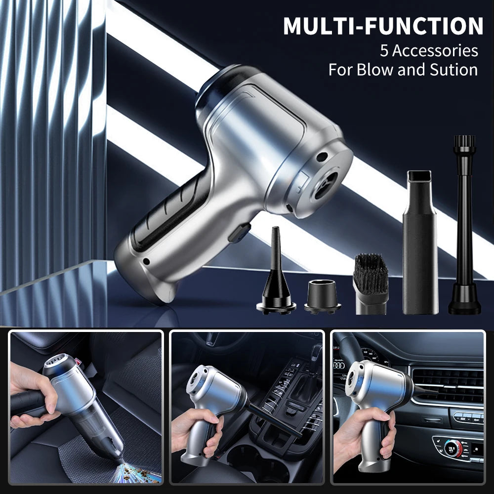 Cordless Car Vacuum Cleaner With Strong Suction Power - Smarsty