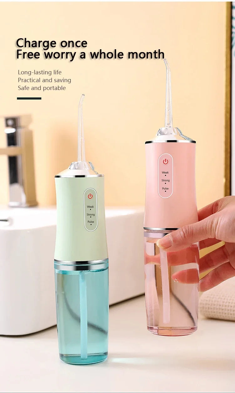 Oral Irrigator Dental Water Jet Flosser Appliance Pick Floss Dentistry Mouth Washing Machine Teeth Whitening Cleaning Tools - Smarsty