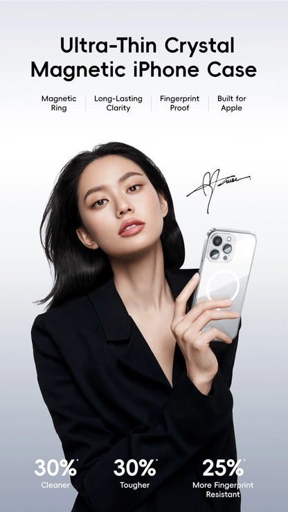 Smarsty Clear Magnetic MagSafe Slim Case for iPhone 16 Pro Max -