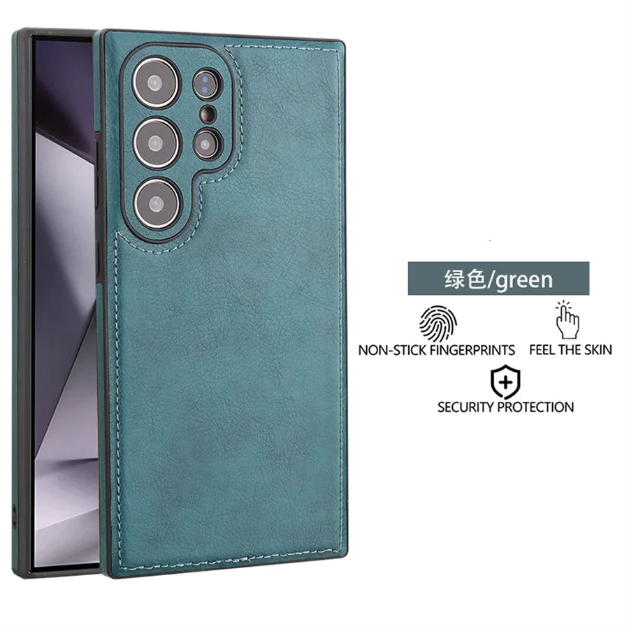 Premium PU Leather Shockproof Phone Case With Slim Bumper - Smarsty