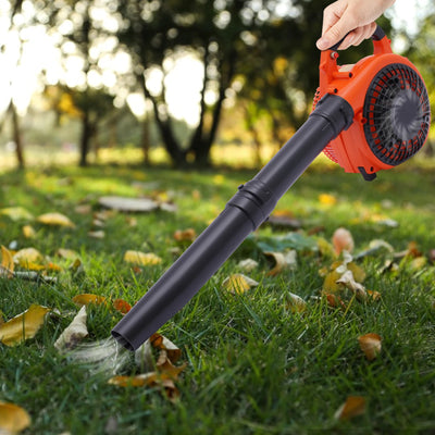 Gas Leaf Blower 25.4CC 2-Stroke 4.59ft³/h Commercial Handheld Gas Leaf Blower Grass Lawn Yard Dust Blowing Cleaning Tool - Smarsty
