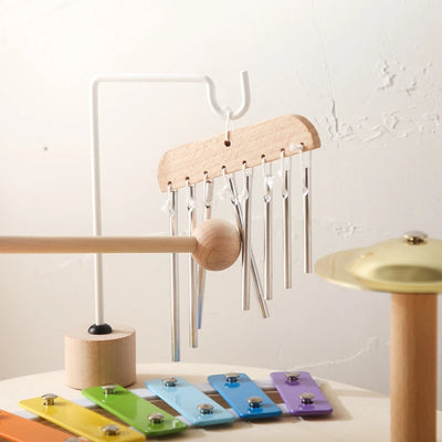 Baby Educational Toys Wooden Aeolian Bells Montessori Children's Musical Toys Xylophone Newborn Birthday Gifts Music Table Toys - Smarsty