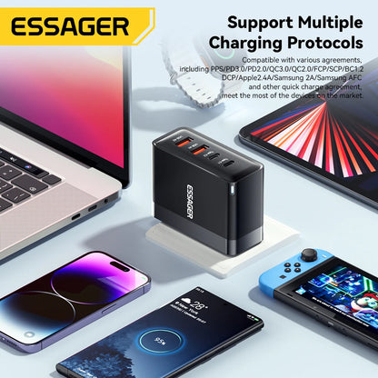 100W GaN USB3 C PD Charger For MacBook USKorea Plug - Smarsty