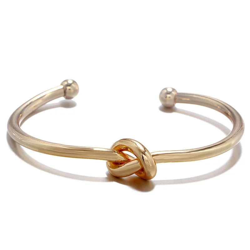 Vintage Stainless Steel Woven Twist Bracelet for Women - Smarsty
