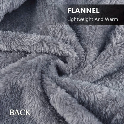 Wearable Flannel Shawl Blanket for Cozy Comfort - Smarsty
