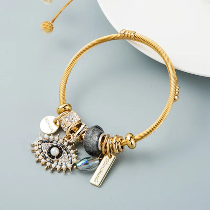 Fashion Multi Element Stainless Steel Love Bracelet for Women - Smarsty