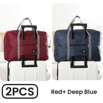 Foldable Travel Duffel Bags Two Pack For Carry On Luggage - Smarsty