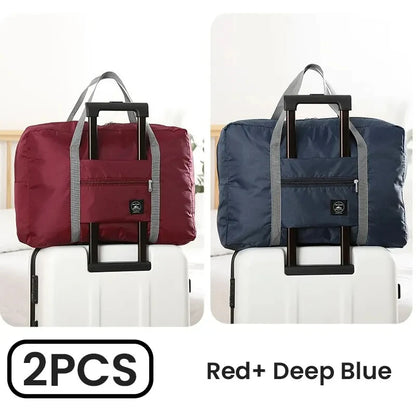 Foldable Travel Duffel Bags Two Pack For Carry On Luggage - Smarsty