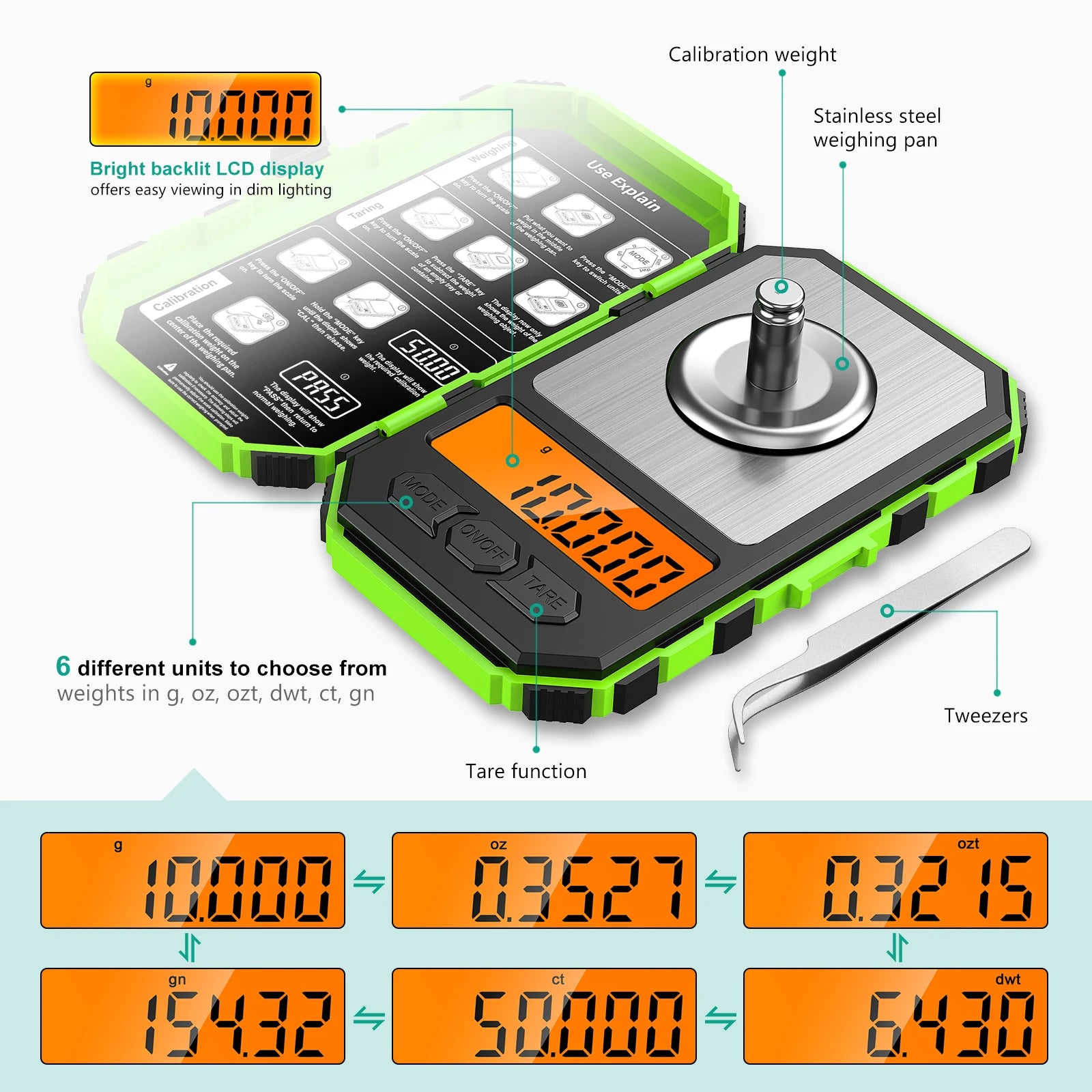 Mini Digital Pocket Scale for Jewelry Precision 0.001g Accuracy - Smarsty