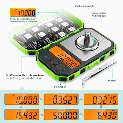 Mini Digital Pocket Scale for Jewelry Precision 0.001g Accuracy - Smarsty