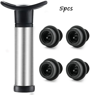Stainless Steel Wine Stopper Vacuum Pump Eco-Friendly Design - Smarsty