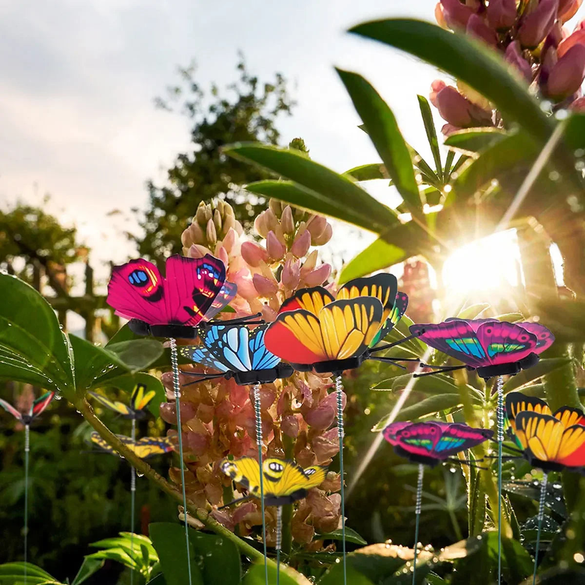 Colorful Butterfly Stakes for Garden Decoration 50pcs - Smarsty