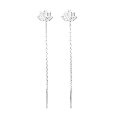 Rose Gold Drop Earrings with Zircon Crystals for Women - Smarsty