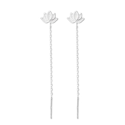 Rose Gold Drop Earrings with Zircon Crystals for Women - Smarsty
