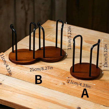 Disposable Cup Storage Holder Rack Shelf Water Tea Cups Wood Dispenser with Longer Stick Mug Display Stand Organizer Supplies by Smarsty