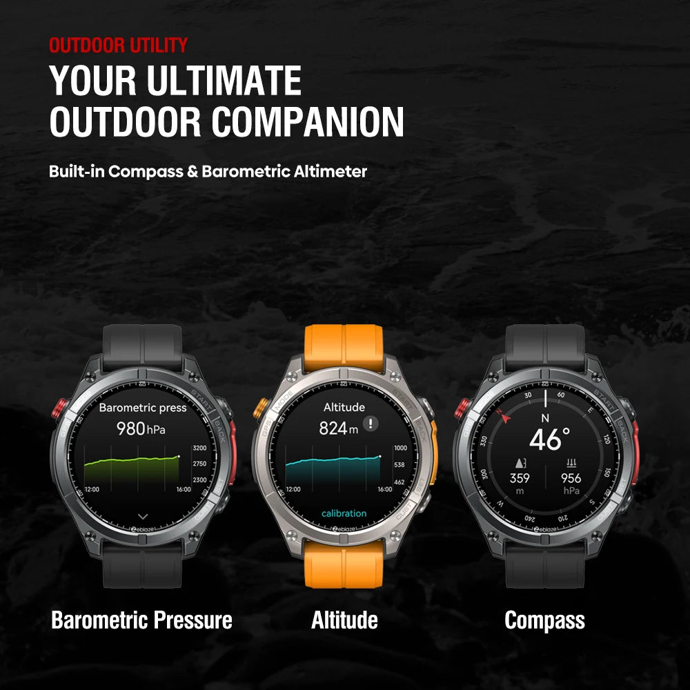 Zeblaze Stratos 4 GPS Smart Watch with AMOLED Display - Smarsty