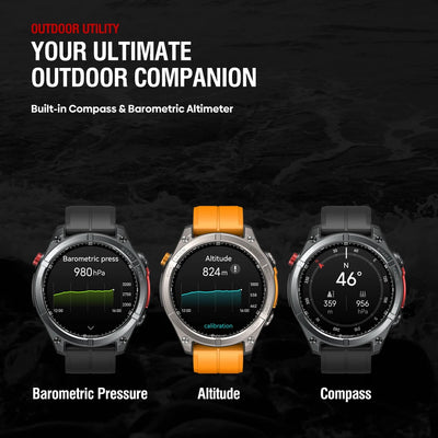 Zeblaze Stratos 4 GPS Smart Watch with AMOLED Display - Smarsty