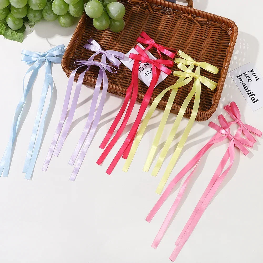 Fabric Hair Bow Clips Set for Women and Girls - Smarsty