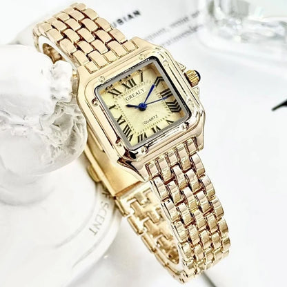 Square Alloy Women Quartz Watch for Casual Style - Smarsty