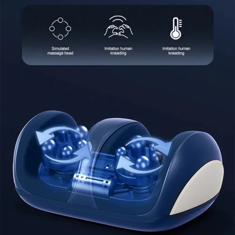 Extra Big Electric Foot Massager with Heat Therapy - Smarsty