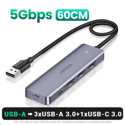 USB C Hub 4 Ports USB 3.0 UltraSlimDock For MacBook - Smarsty