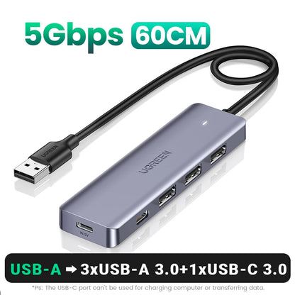 USB C Hub 4 Ports USB 3.0 UltraSlimDock For MacBook