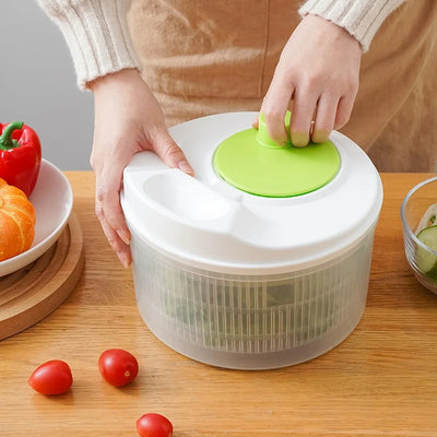 Multifunctional Household Manual Vegetable Dehydrator - Salad Spinner with Fruit, Lettuce Drain Basket | Home Kitchen Gadgets by Smarsty