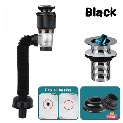 Flip Top Anti-Odor Drain Pipe Set for Kitchen and Bathroom - Smarsty