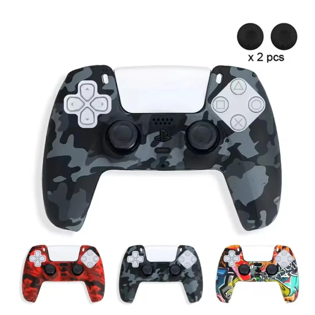 Camo Silicone Skin Cover For PS5 Controller Protection - Smarsty
