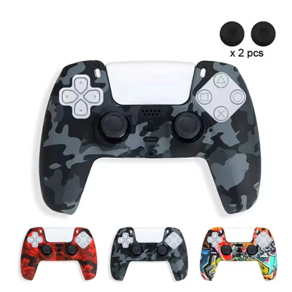 Camo Silicone Skin Cover For PS5 Controller Protection - Smarsty