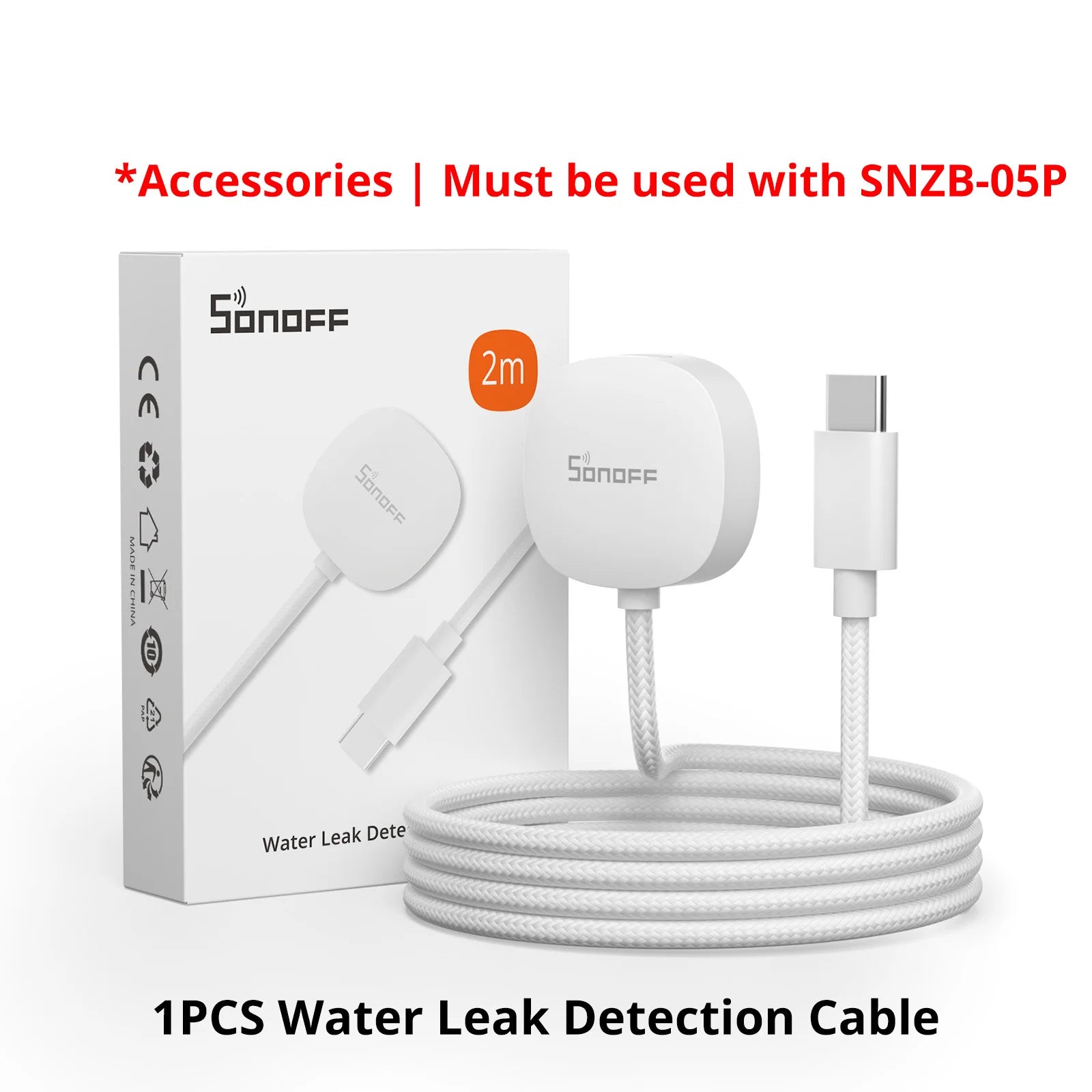 Sonoff SNZB-05P Zigbee Water Leak Detector With Remote Control - Smarsty