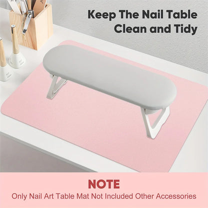 Foldable Nail Art Table Mat Waterproof Hand Rest Pad - Smarsty