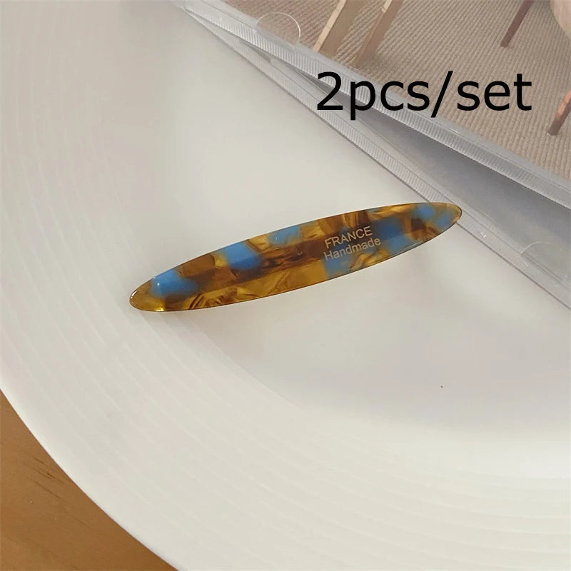 Colorful Acetate Hair Clips Set for Stylish Women - Smarsty