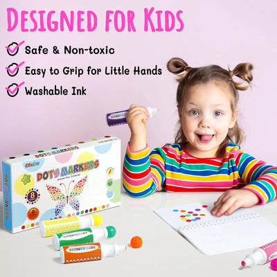 Ohuhu Washable Large Dot Makers Bingo Pen Mini Graffiti Flowing Pen Washable Paint Signature Pen Watercolor Pen Painting Tools - Smarsty