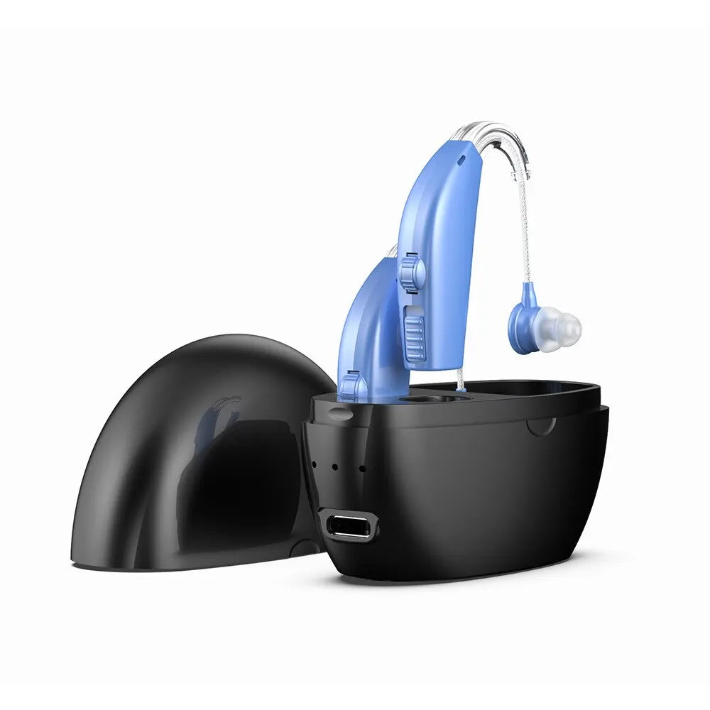 Rechargeable Portable Hearing Aid with Magnetic Charging - Smarsty