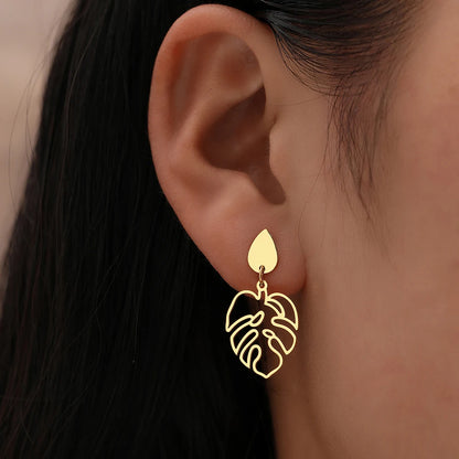 Stainless Steel Vintage Water Drop Earrings for Women Jewelry - Smarsty