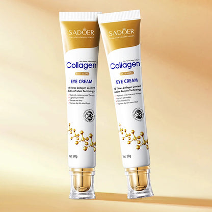 SADOER Collagen Eye Cream for Dark Circles and Puffiness Removal - Smarsty