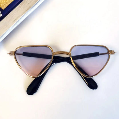 Vintage Round Dog Sunglasses for Stylish Pet Photos - Smarsty