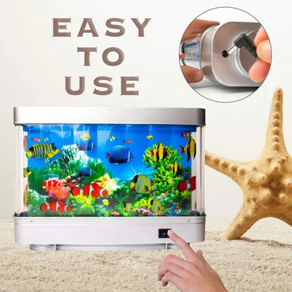 Tropical Fish Tank Lamp with Motion Effect Night Light - Smarsty